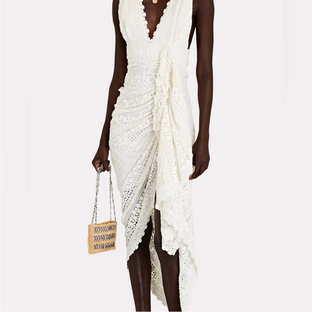 NWT Just Bee Queen Tulum Dress in White Crochet